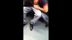 Cock sucking in public transport