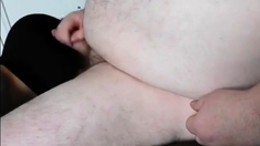 Daddy fucks twin and fill his mouth in cum