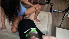 Real amateur skanks have group sex at slutty party in hi def