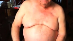 Grandpa Stroke On Webcam