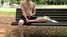 Big Cock Wank Outdoors