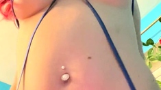 Hot Busty Webcam Babe Masturbate Solo