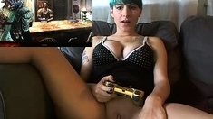 Busty milf horny solo toy time