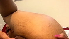 Pussy toying busty high heeled stunner solo pov masturbation