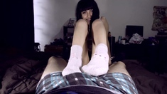 Tempting Teen Foot Fetish Softly Penetrated