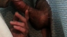Amateur Glory Hole Blowjob with Big Cock