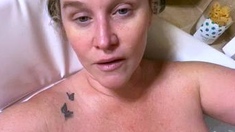 Close up cock jerking solo