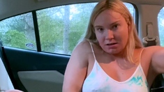 Blond babe outdoor anal sex