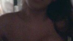 Sexy webcam brunette with big boobs