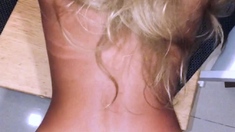 Sexy Amateur Blond Takes POV Black Cock