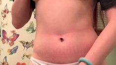 Hot amateur teen butt plug solo play