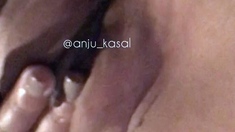 Close up anal toying