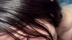 Mexicana blowjob with her big boobs