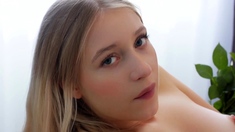 Blossoming Pleasure: Solo Blonde's Intimate Rose Petal Play