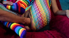 Deep Double Fisting Makes Brunette Moan with Orgasmic Pleasu