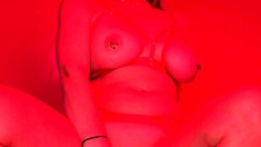 Chubby Brunette Big Boobs Dildo Masturbation