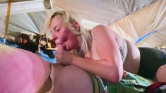Gagging On Big Boys Thick Cock Till He Cums In My Throat