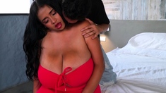 Massive-breasted Nicole Colina Doesn't Want A Massage. She