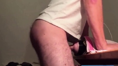 Uncut Cock Fleshlight Fuck With A Big Curved Cock