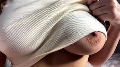 Big Boobed Memphis Masturbates In A Bodystocking