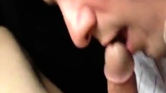 Car Blowjob For Str8 Amateur Stud