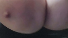 Great Big Boobs On Masturbating Redhead