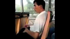 caught jerking off in the bus