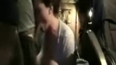 Busty Girl Sucks Cock In Van