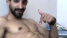 Turkish handsome hunk with big cock cumming